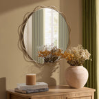 Dusklia - Liana Scallop Wall Mirror - Gold