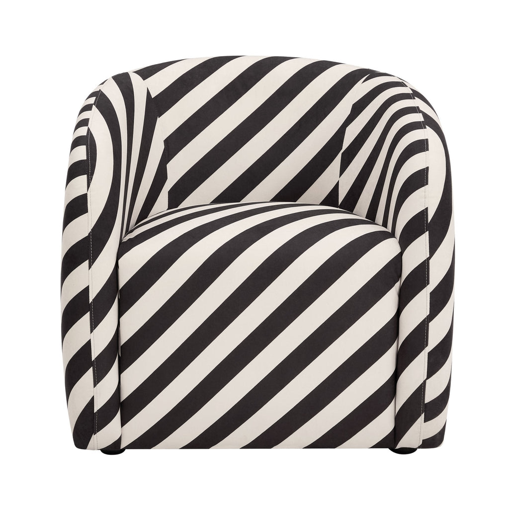 Dusklia - Liberty Accent Chair - Mono Stripe