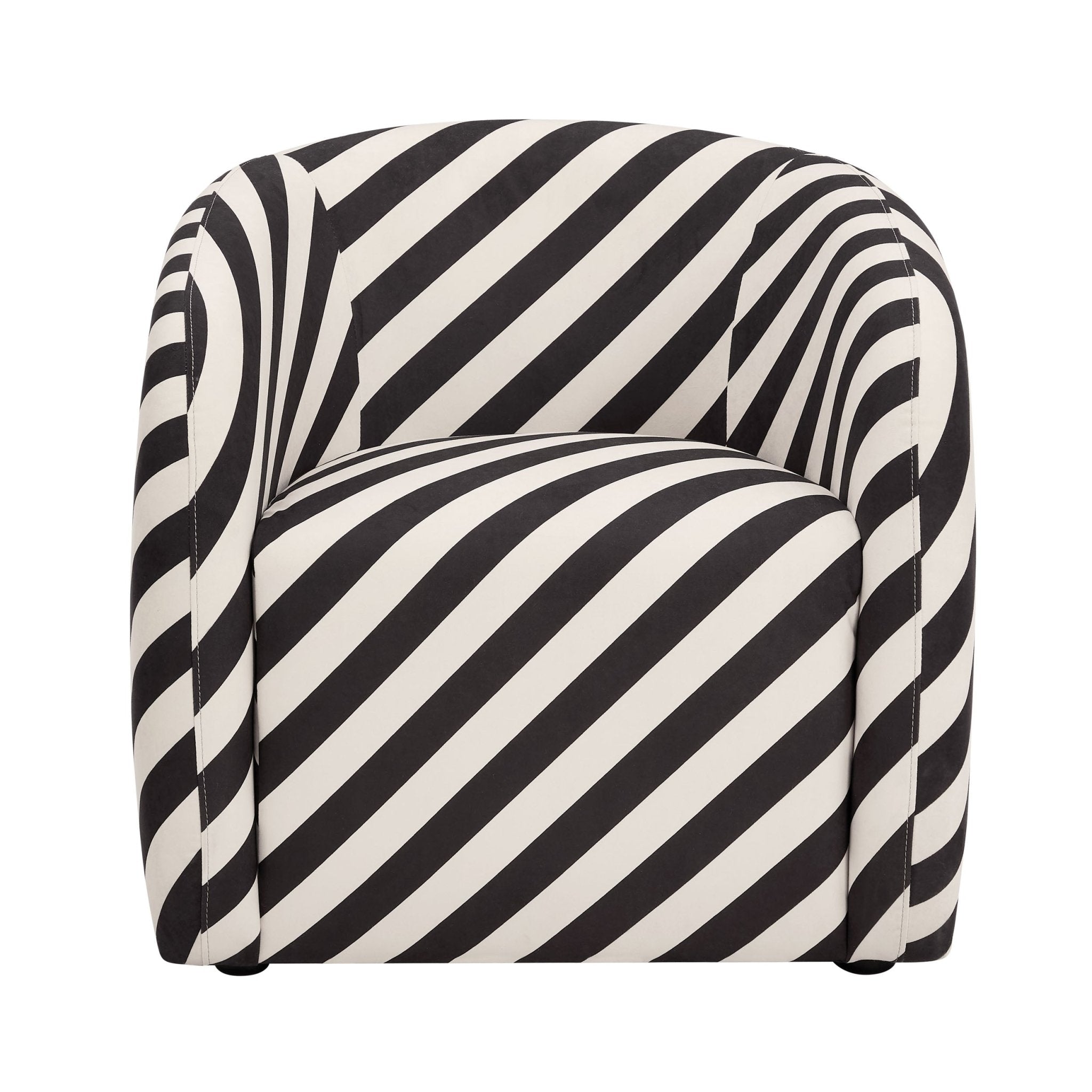 Dusklia - Liberty Accent Chair - Mono Stripe