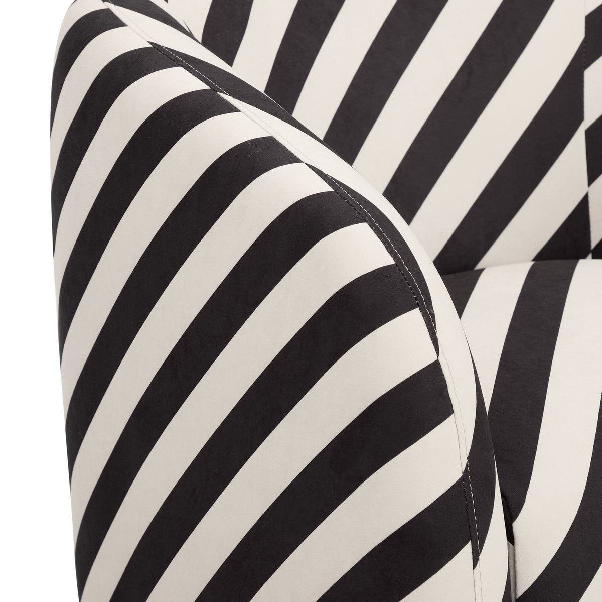 Dusklia - Liberty Accent Chair - Mono Stripe