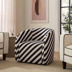 Dusklia - Liberty Accent Chair - Mono Stripe