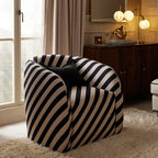 Dusklia - Liberty Accent Chair - Mono Stripe