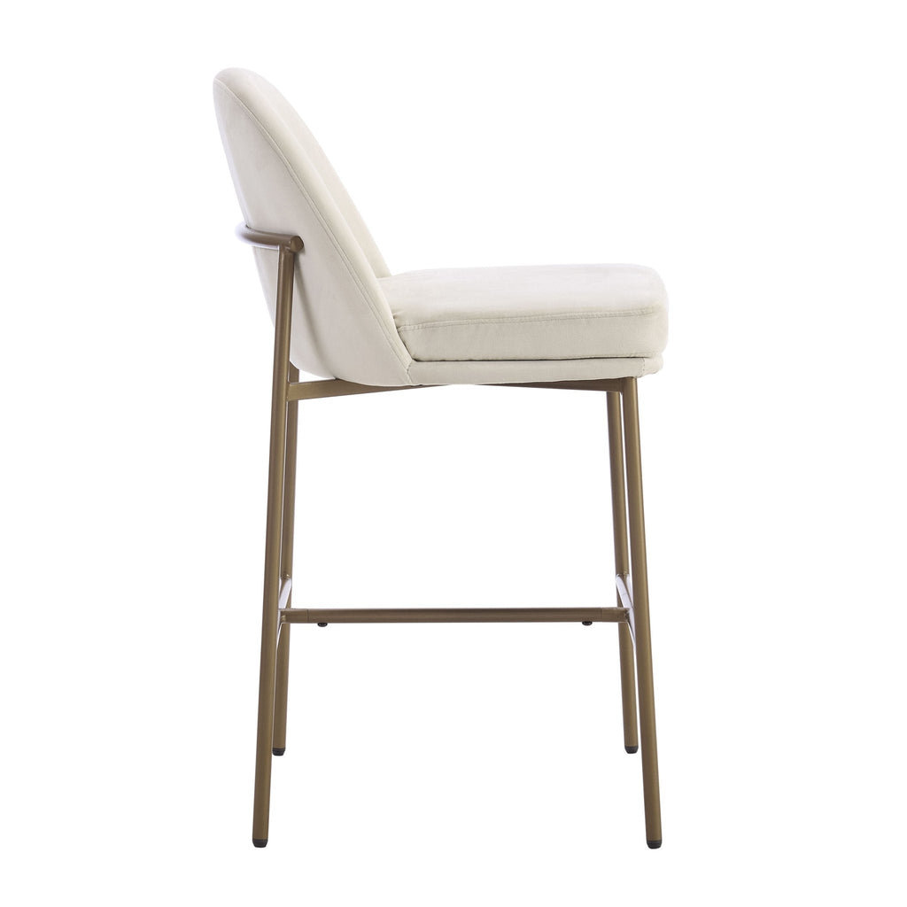Dusklia - Lily Set of 2 Barstools - Ecru