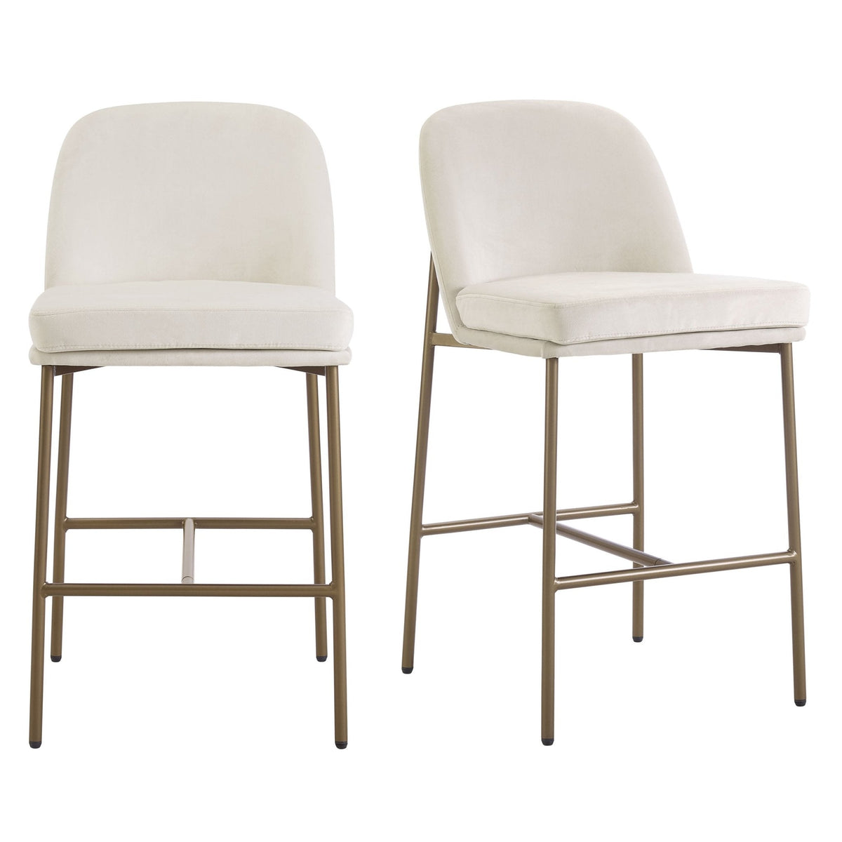 Dusklia - Lily Set of 2 Barstools - Ecru