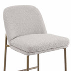 Dusklia - Lily Set of 2 Barstools - Taupe Boucle