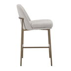 Dusklia - Lily Set of 2 Barstools - Taupe Boucle