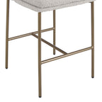 Dusklia - Lily Set of 2 Barstools - Taupe Boucle
