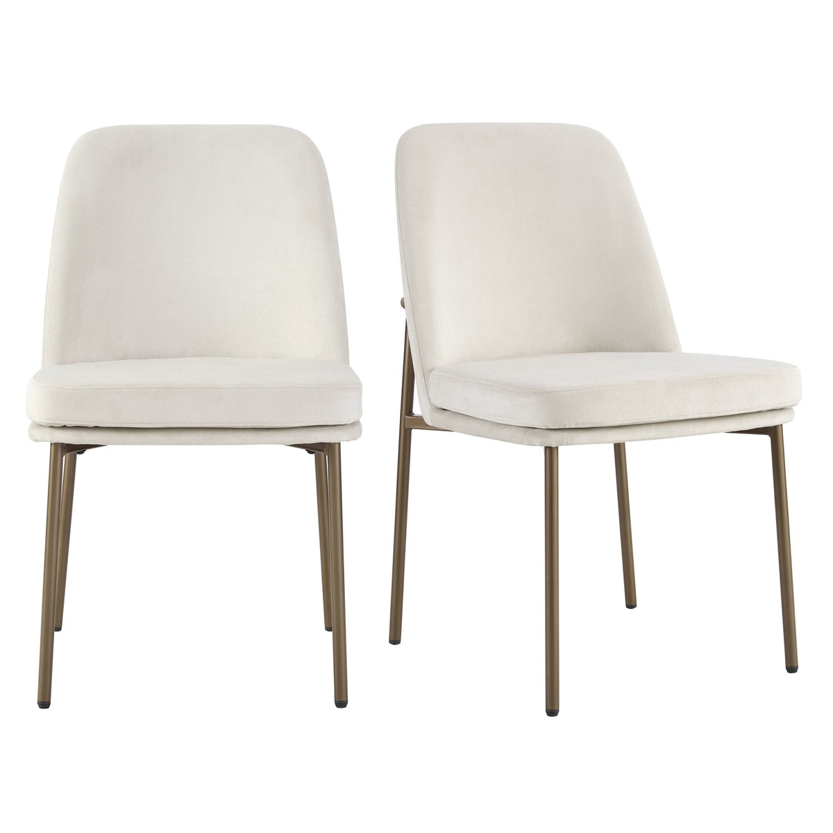 Dusklia - Lily Set of 2 Dining Chairs - Ecru