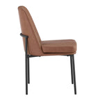 Dusklia - Lily Set of 2 Dining Chairs - Faux Leather Tan