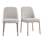 Dusklia - Lily Set of 2 Dining Chairs - Taupe Boucle