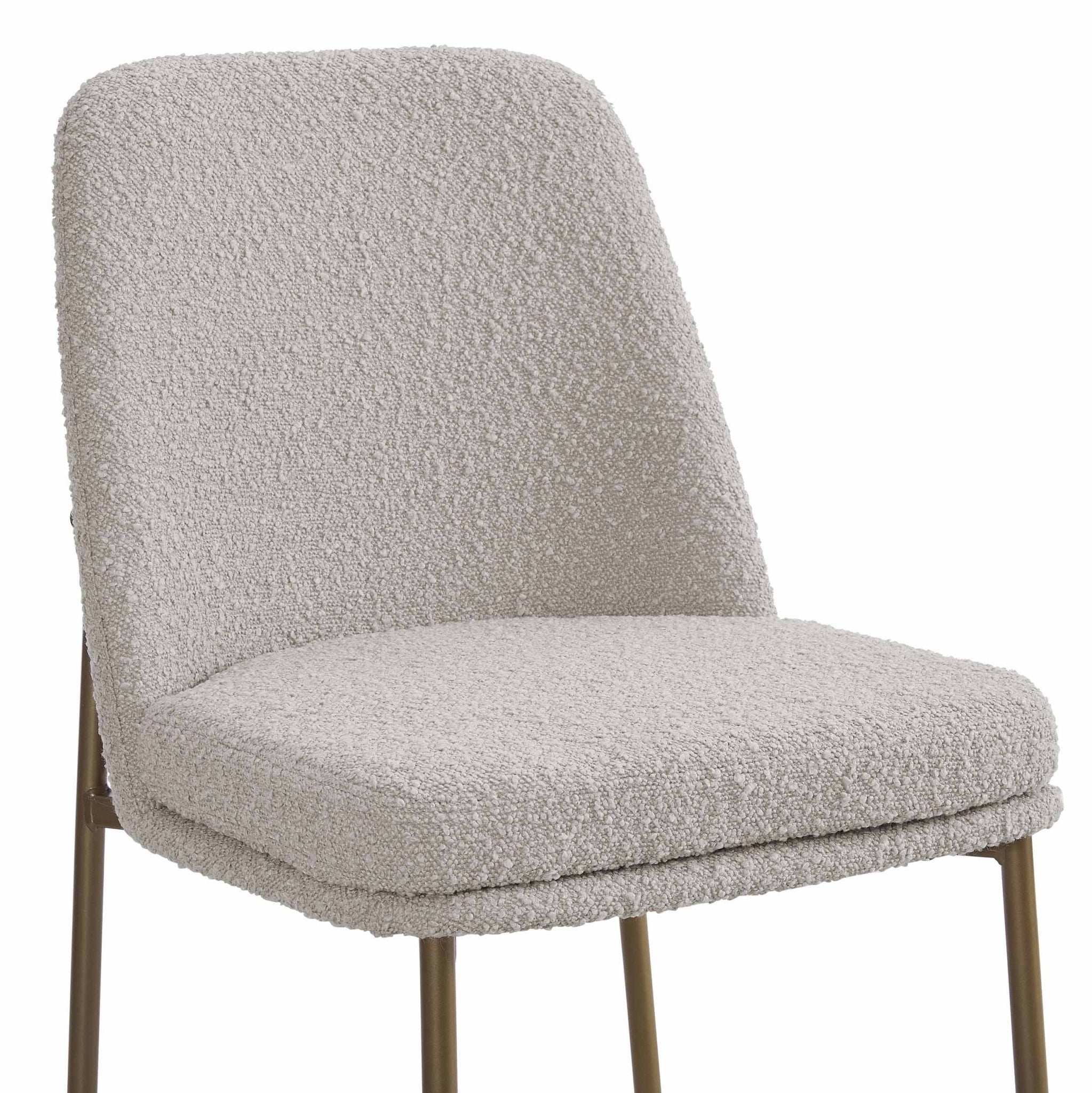 Dusklia - Lily Set of 2 Dining Chairs - Taupe Boucle