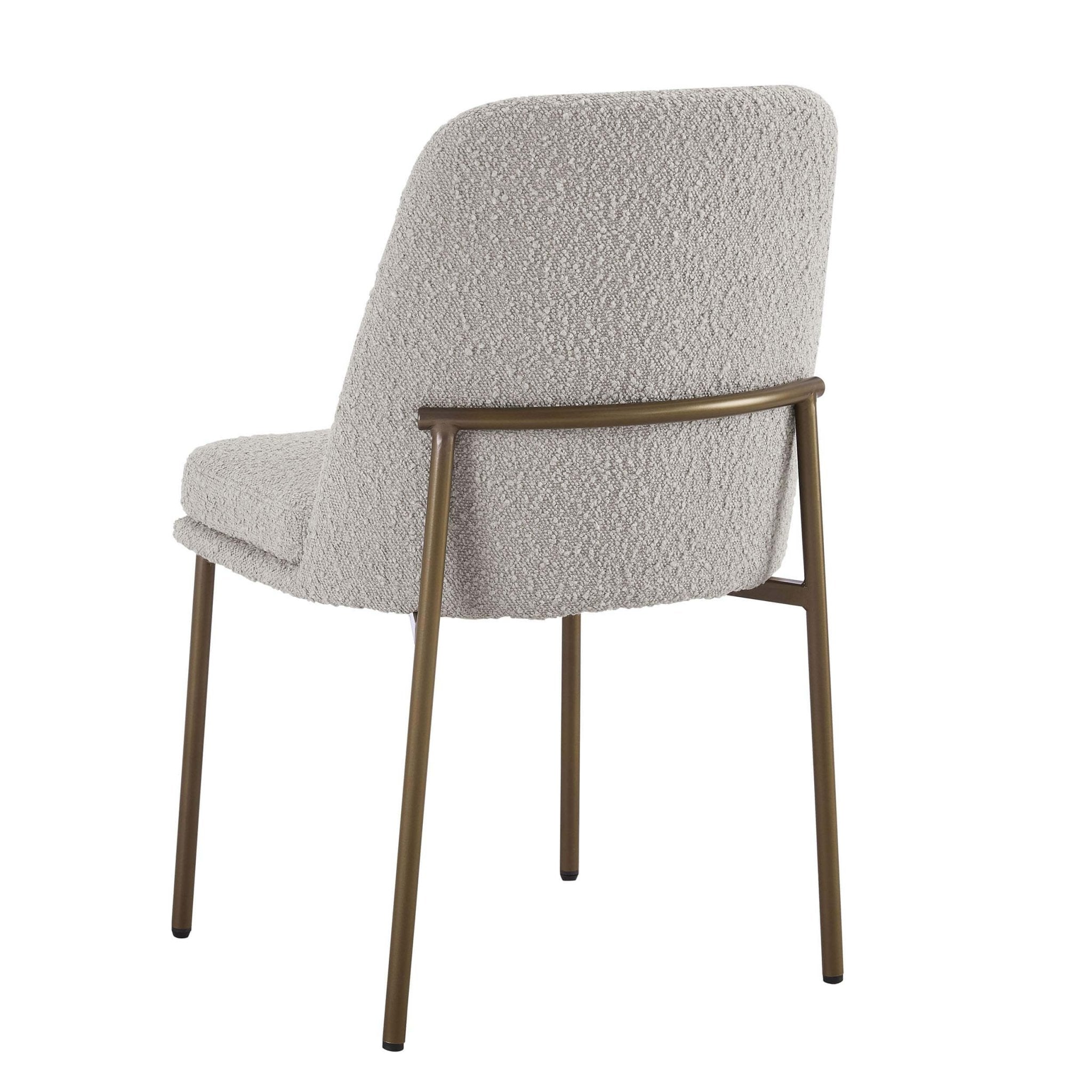 Dusklia - Lily Set of 2 Dining Chairs - Taupe Boucle