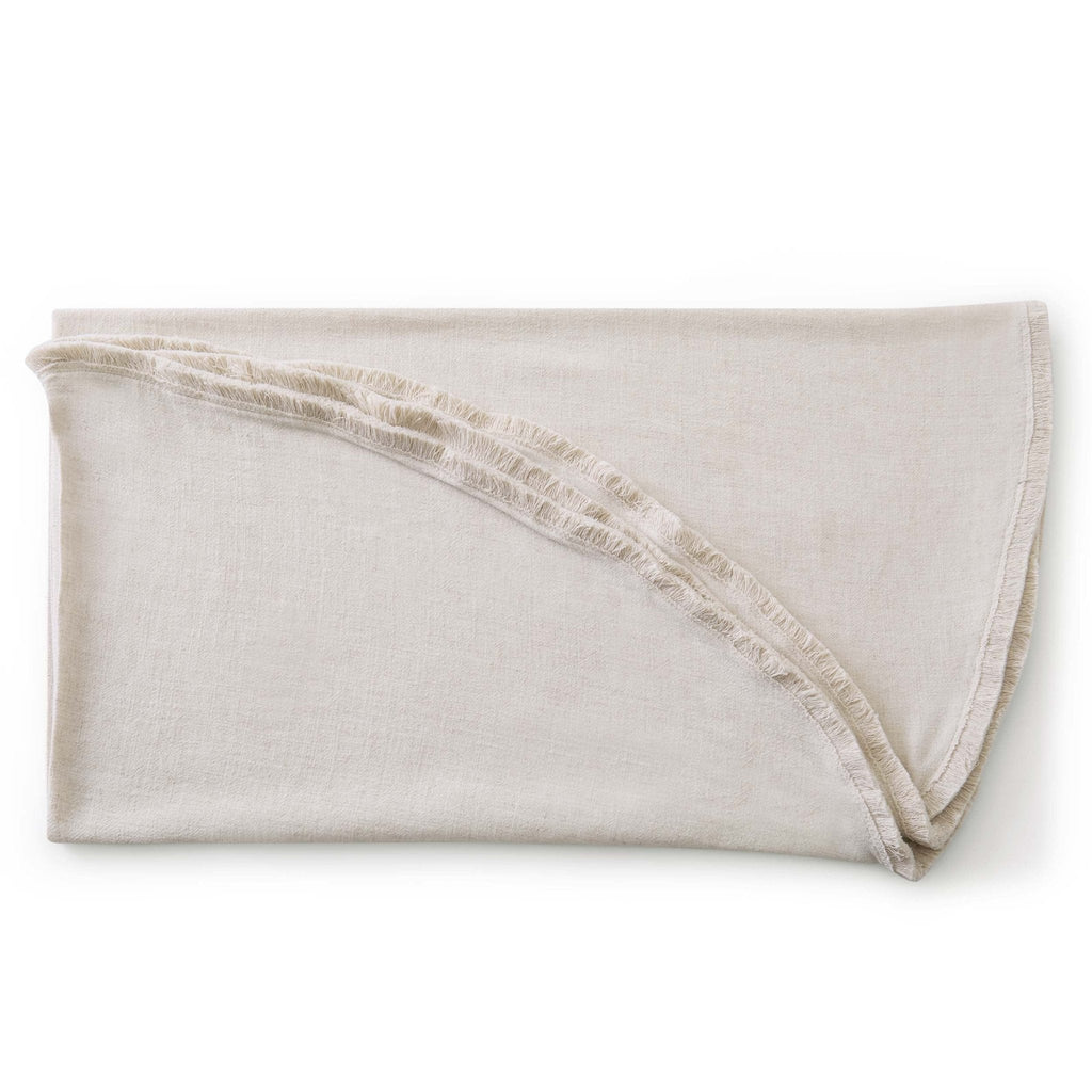 Dusklia - Linen Blend Round Tablecloth - Sand