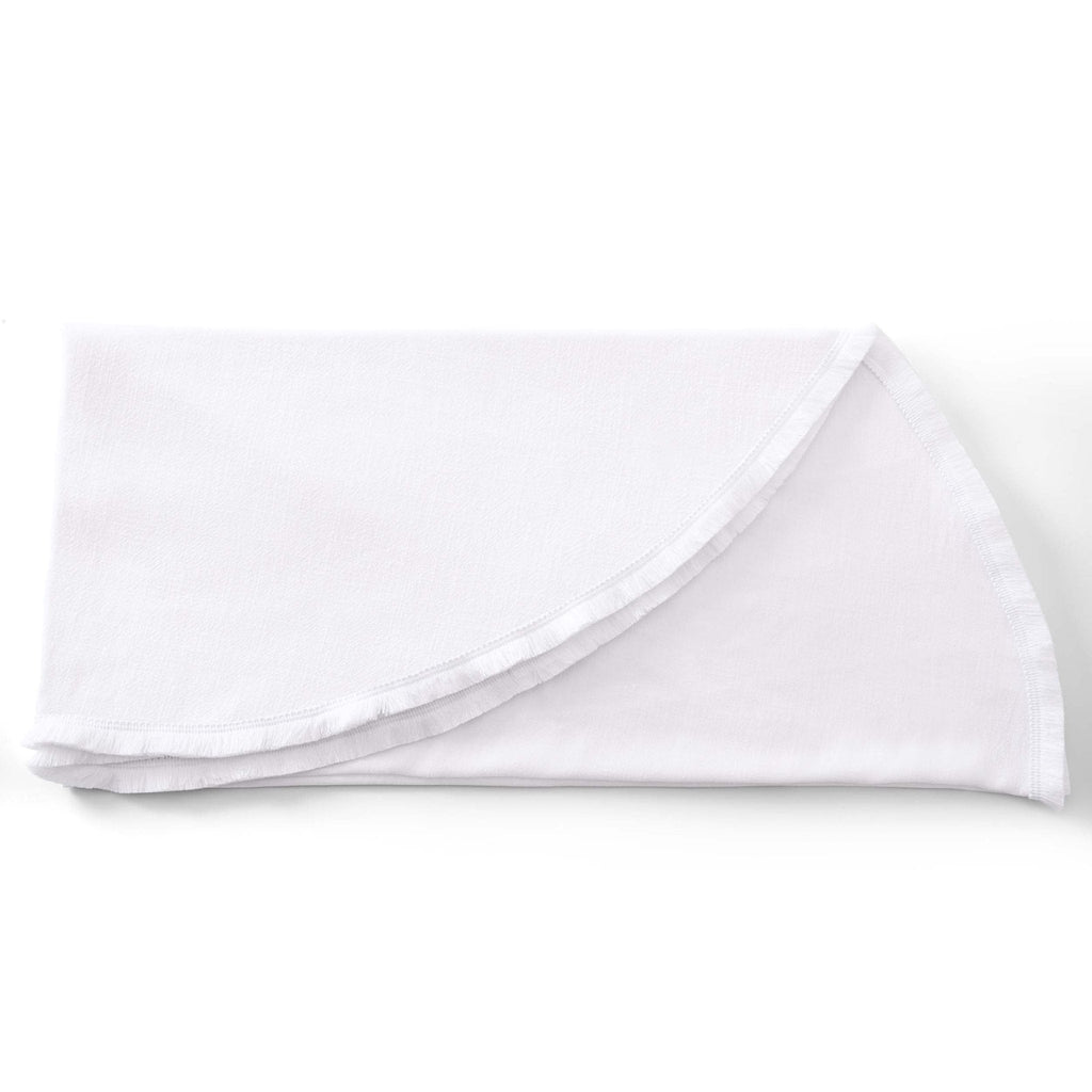 Dusklia - Linen Blend Round Tablecloth - White