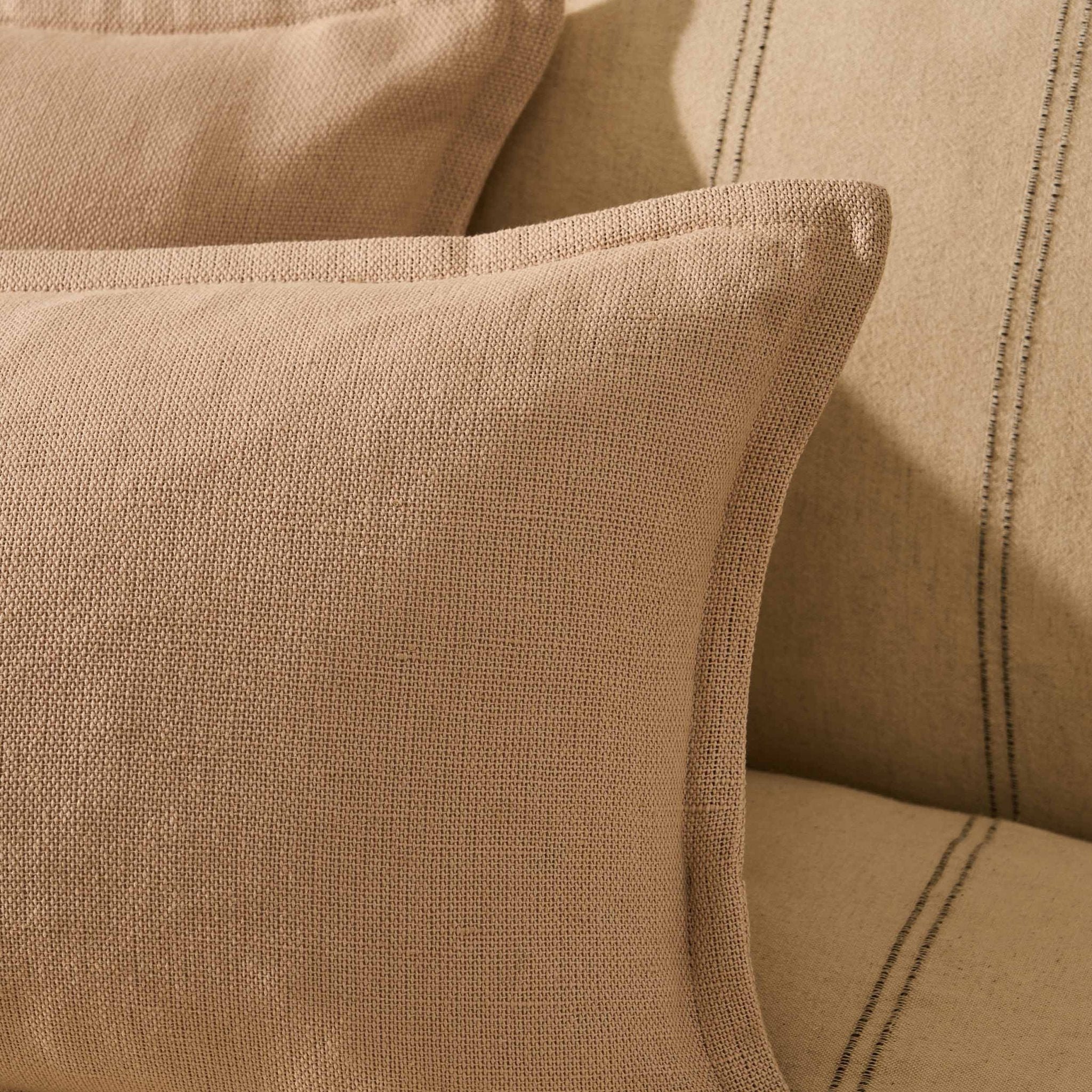 Dusklia - Linen Blend Cushion Cover - Natural