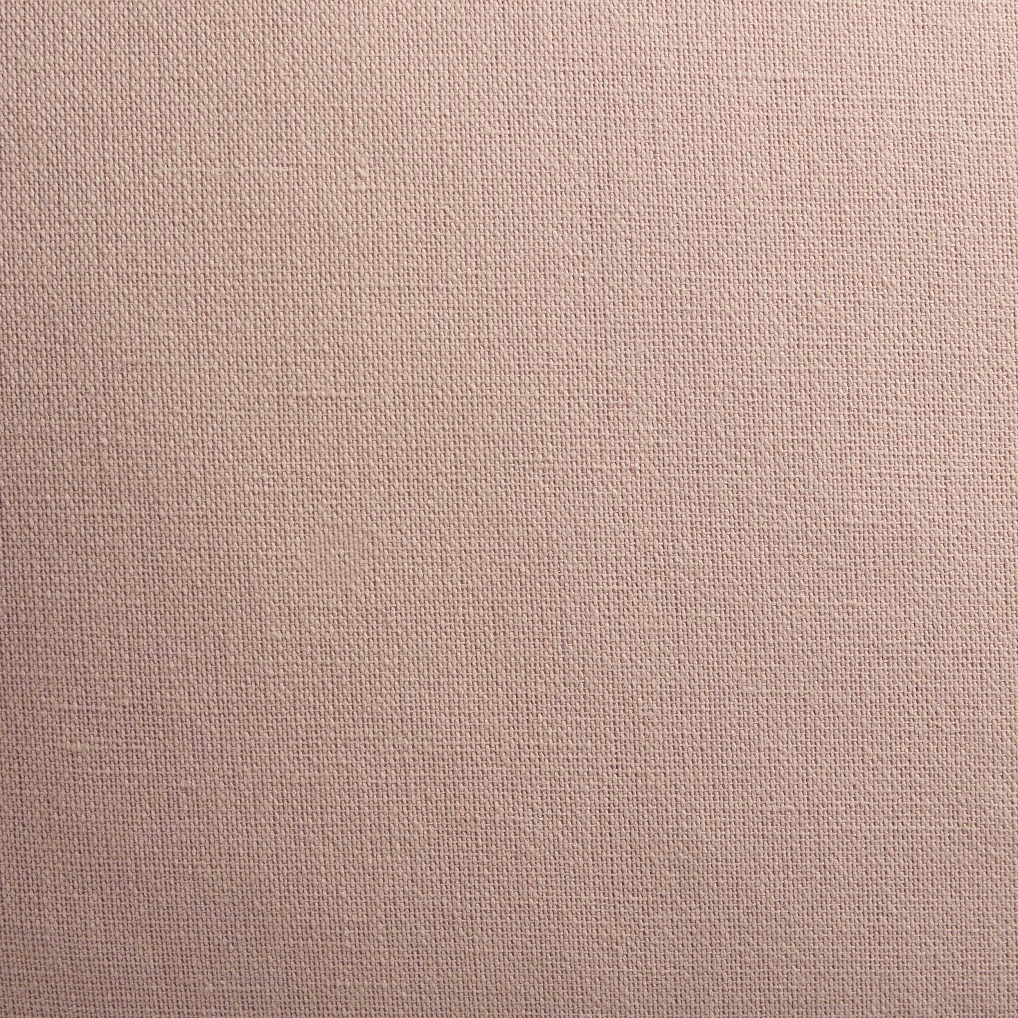 Dusklia - Linen Blend Scallop Edge Sofa Cushion Cover - Pink/ Red