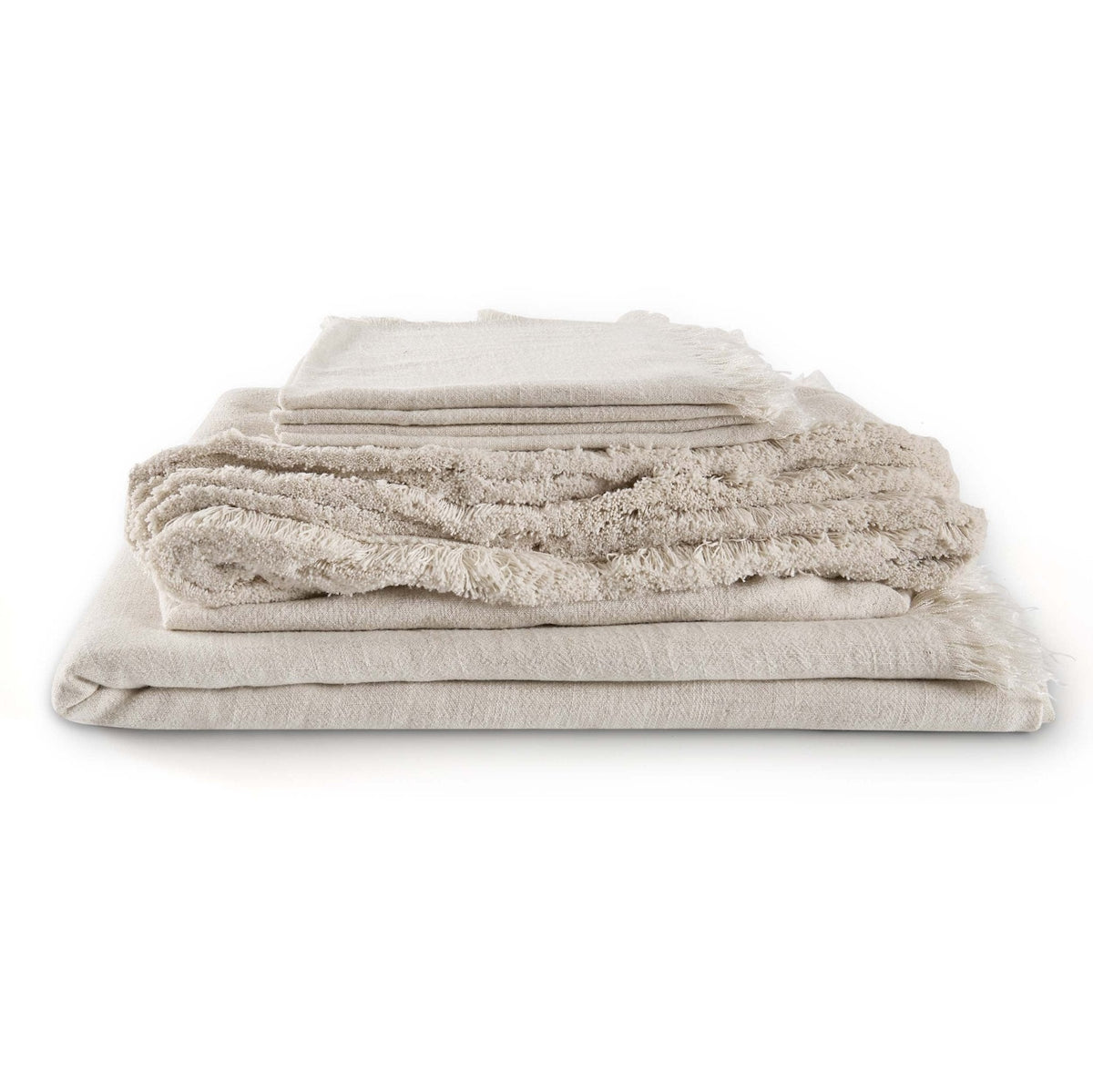 Dusklia - Linen Blend Set of 4 Napkins - Sand