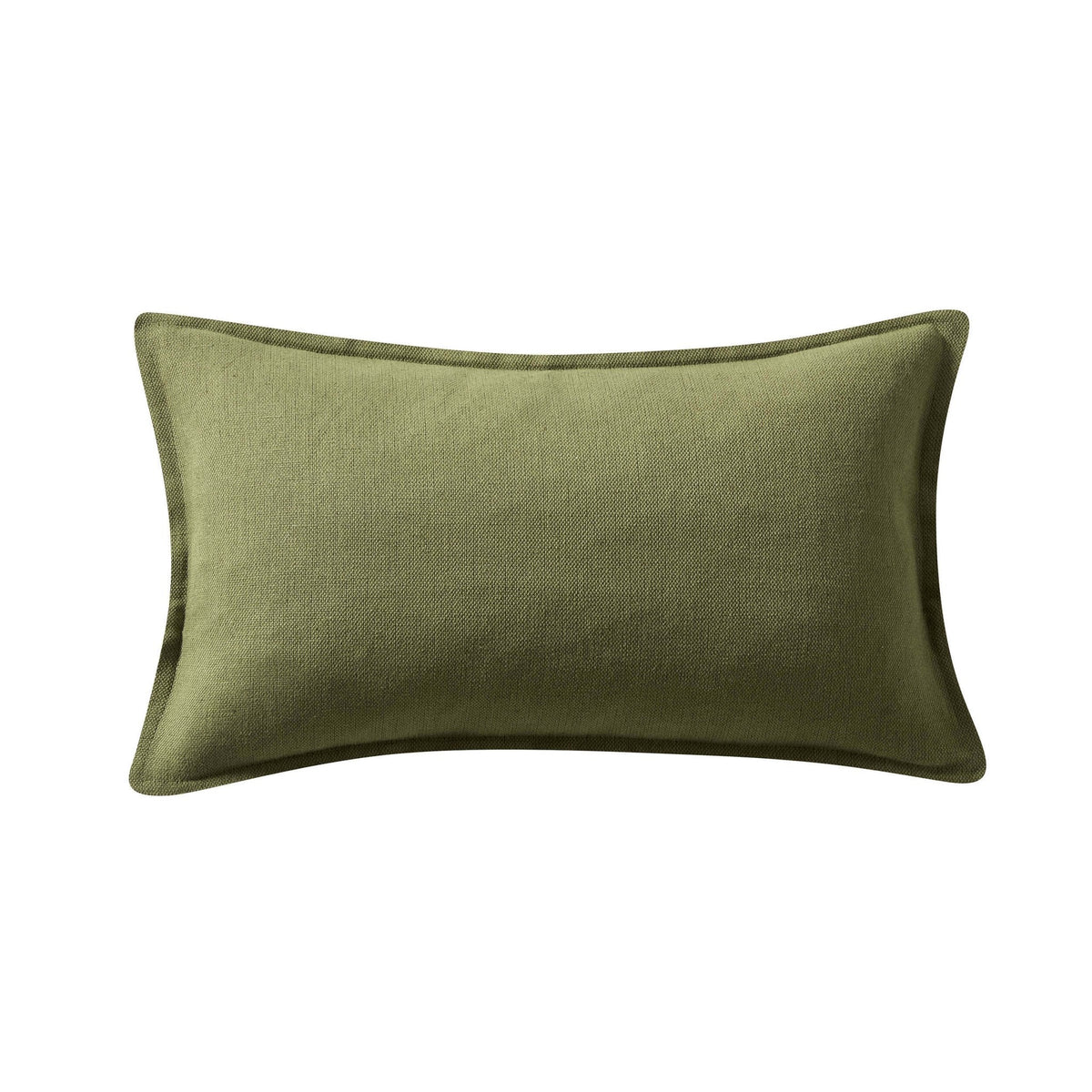 Dusklia - Linen Blend Cushion Cover - Olive Green