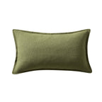 Dusklia - Linen Blend Sofa Cushion Cover - Olive Green