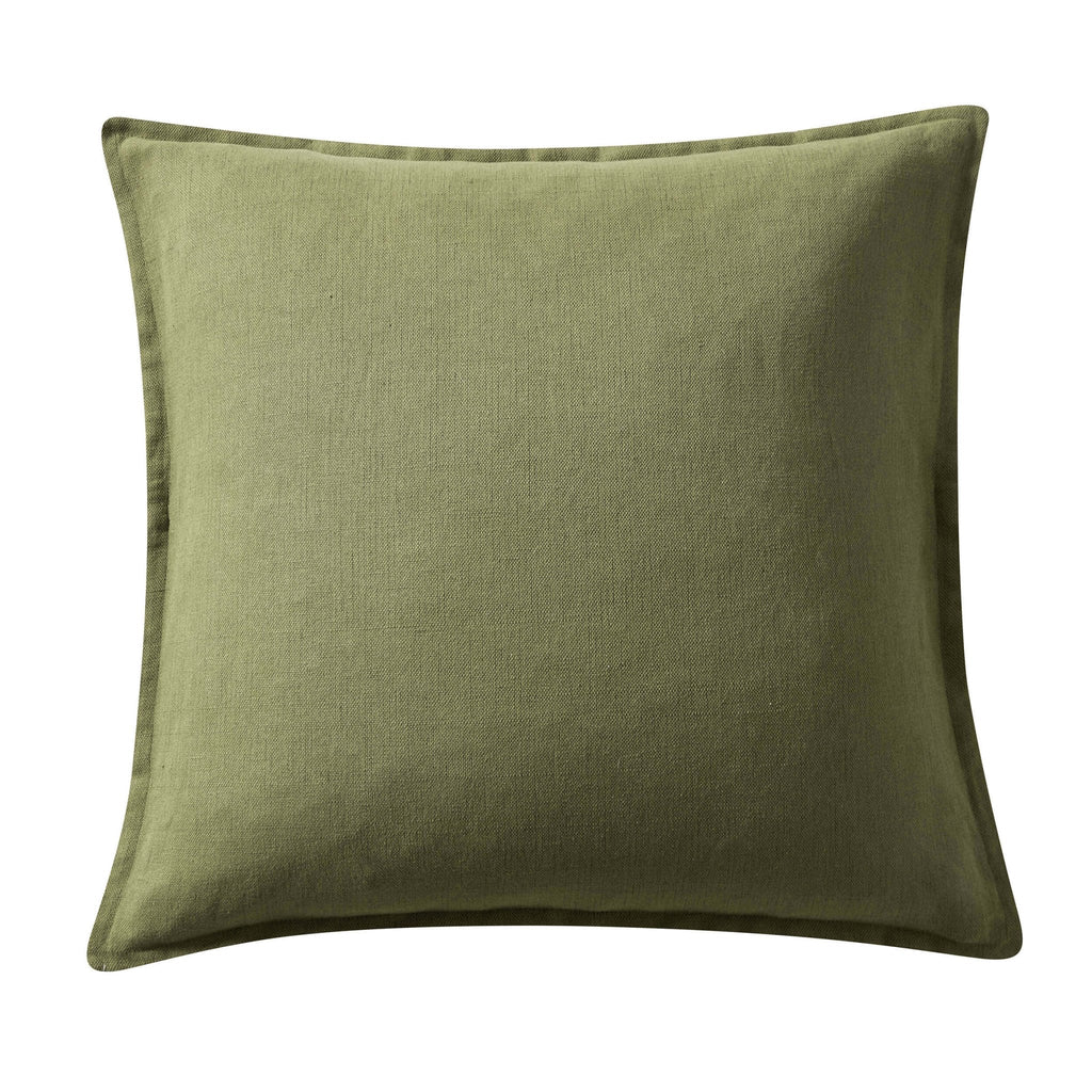 Dusklia - Linen Blend Cushion Cover - Olive Green