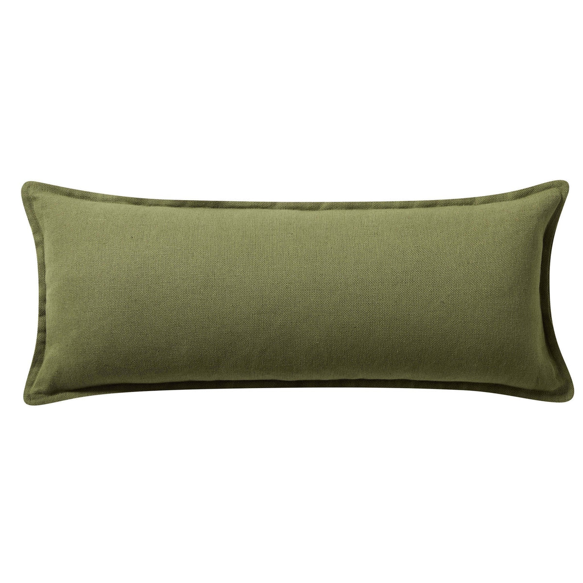Dusklia - Linen Blend Sofa Cushion Cover - Olive Green