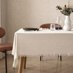 Dusklia - Linen Blend Tablecloth - Sand