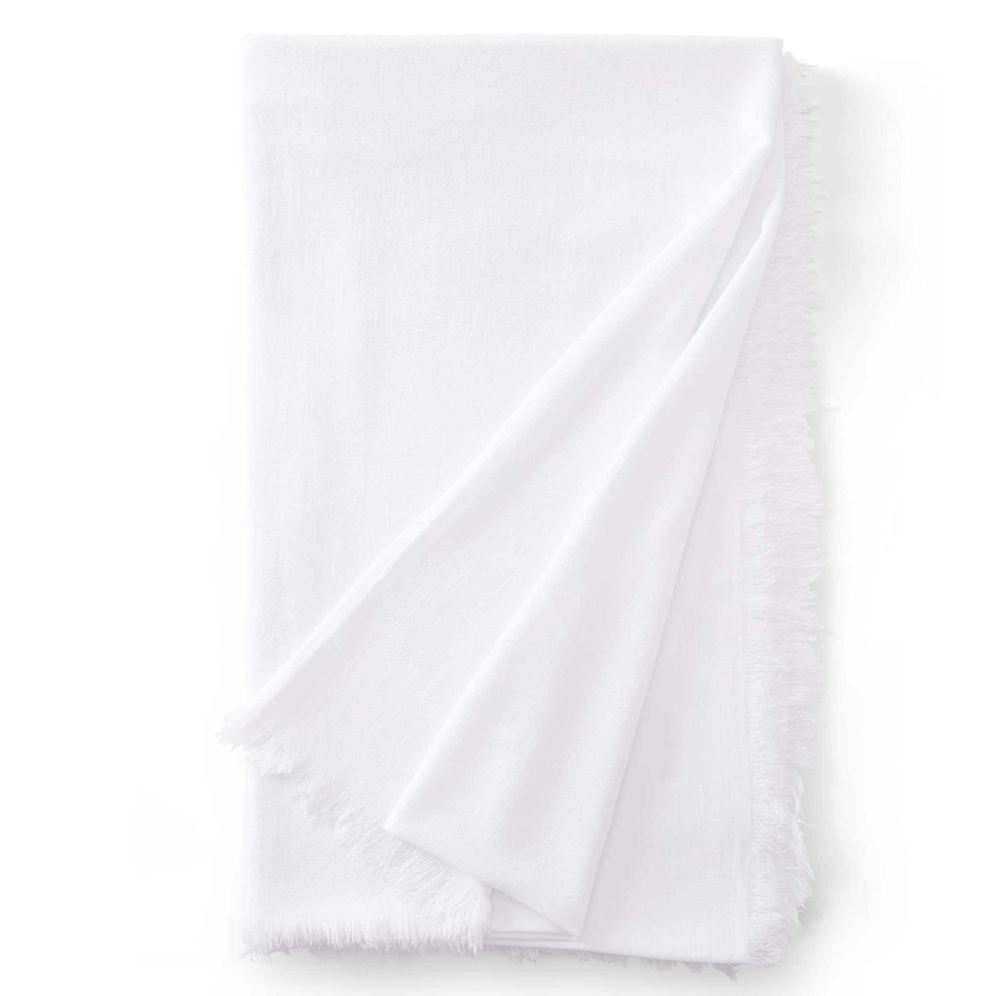 Dusklia - Linen Blend Tablecloth - White