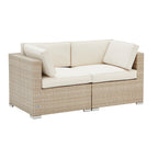 Dusklia - Lisbon 2 Seater Garden Sofa - Natural