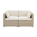 Dusklia - Lisbon 2 Seater Garden Sofa - Natural