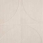 Dusklia - Liv Hand Woven Wool Geometric Pattern Rug - Off White