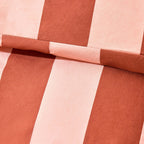 Dusklia - Livia 100% Cotton Tonal Stripe Duvet Cover & Pillowcase Set - Pink