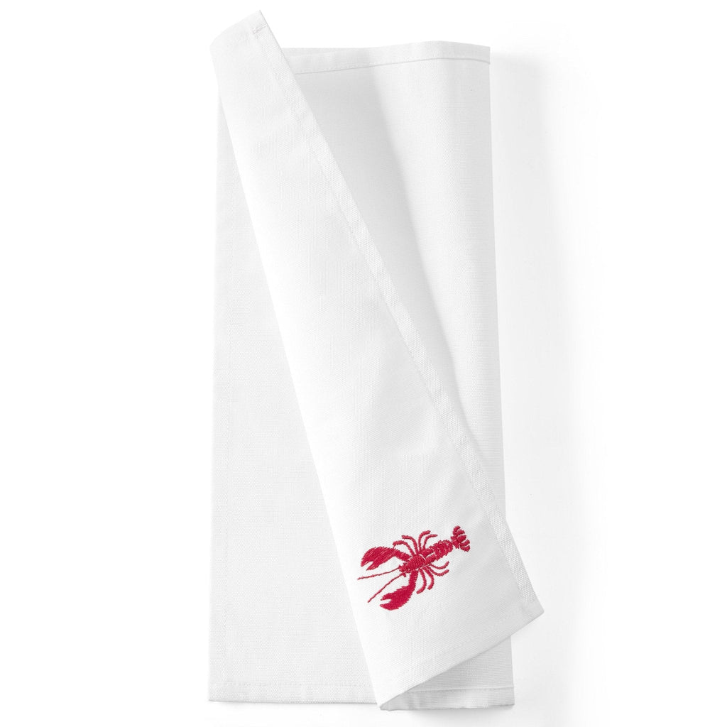 Dusklia - Lobster Embroidered Napkins - Set of 4