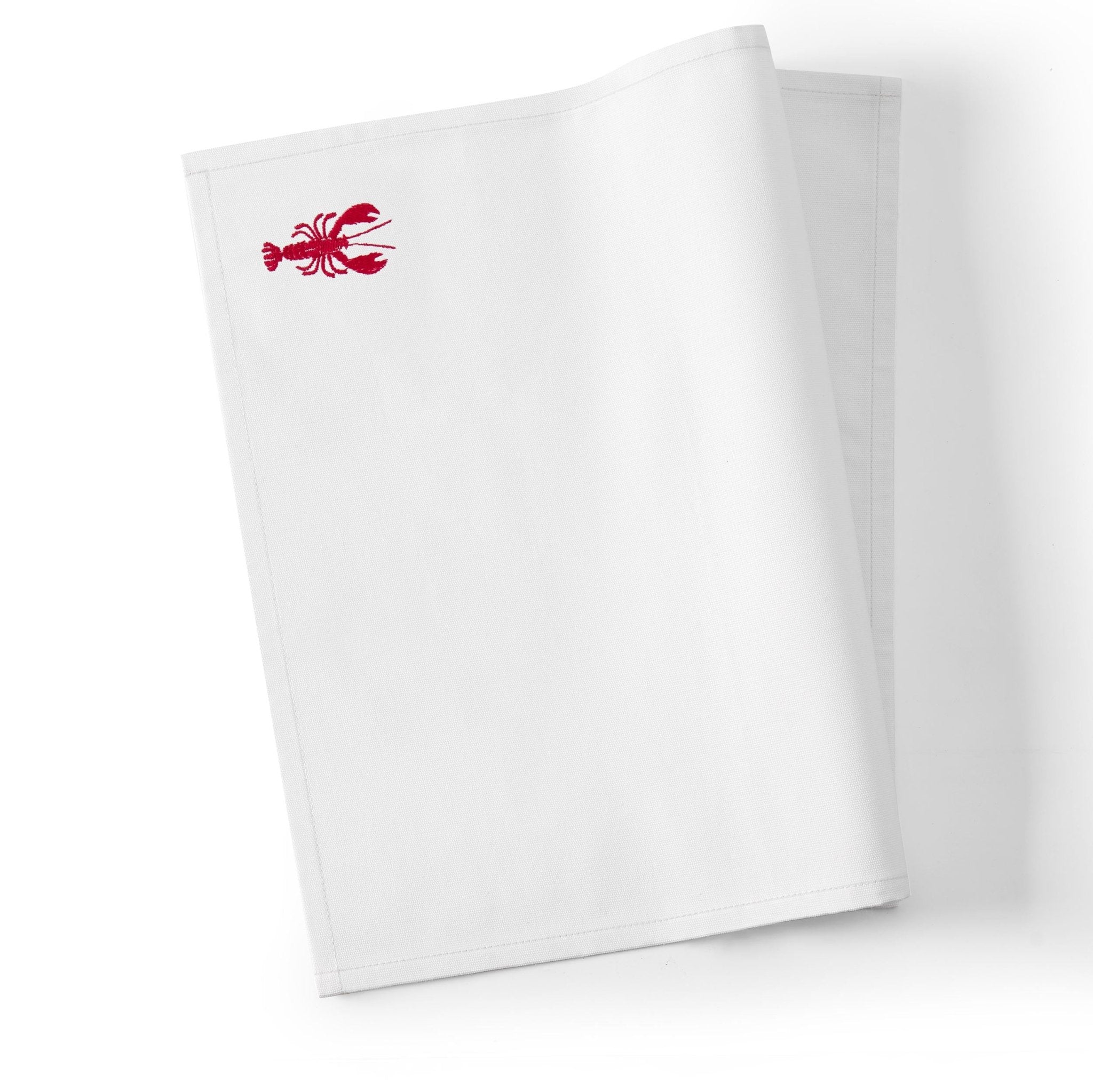 Dusklia - Lobster Embroidered Napkins - Set of 4