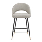 Dusklia - Lola Set of 2 Barstools - Bouclé - Taupe