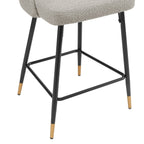 Dusklia - Lola Set of 2 Barstools - Bouclé - Taupe