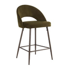 Dusklia - Lola Set of 2 Barstools - Rich Green