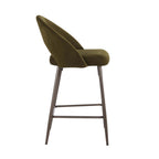 Dusklia - Lola Set of 2 Barstools - Rich Green
