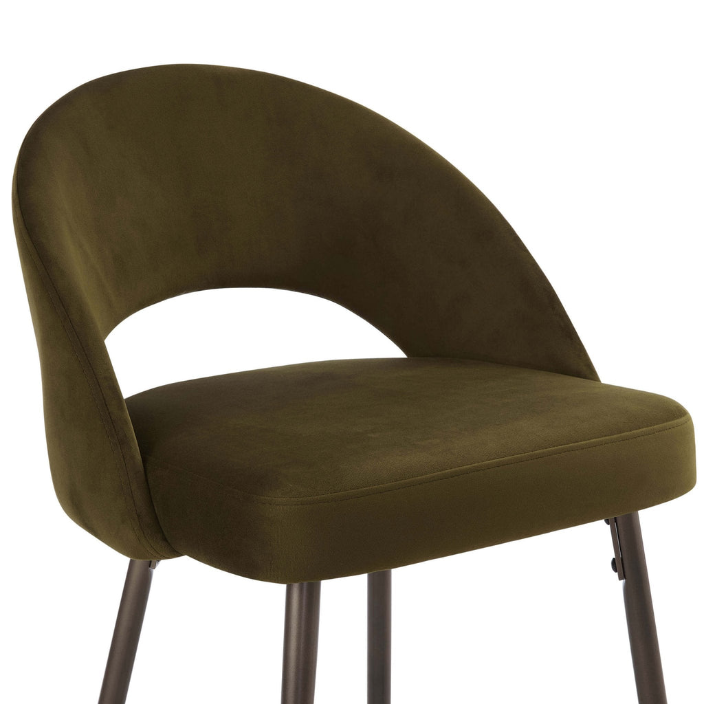 Dusklia - Lola Set of 2 Barstools - Rich Green