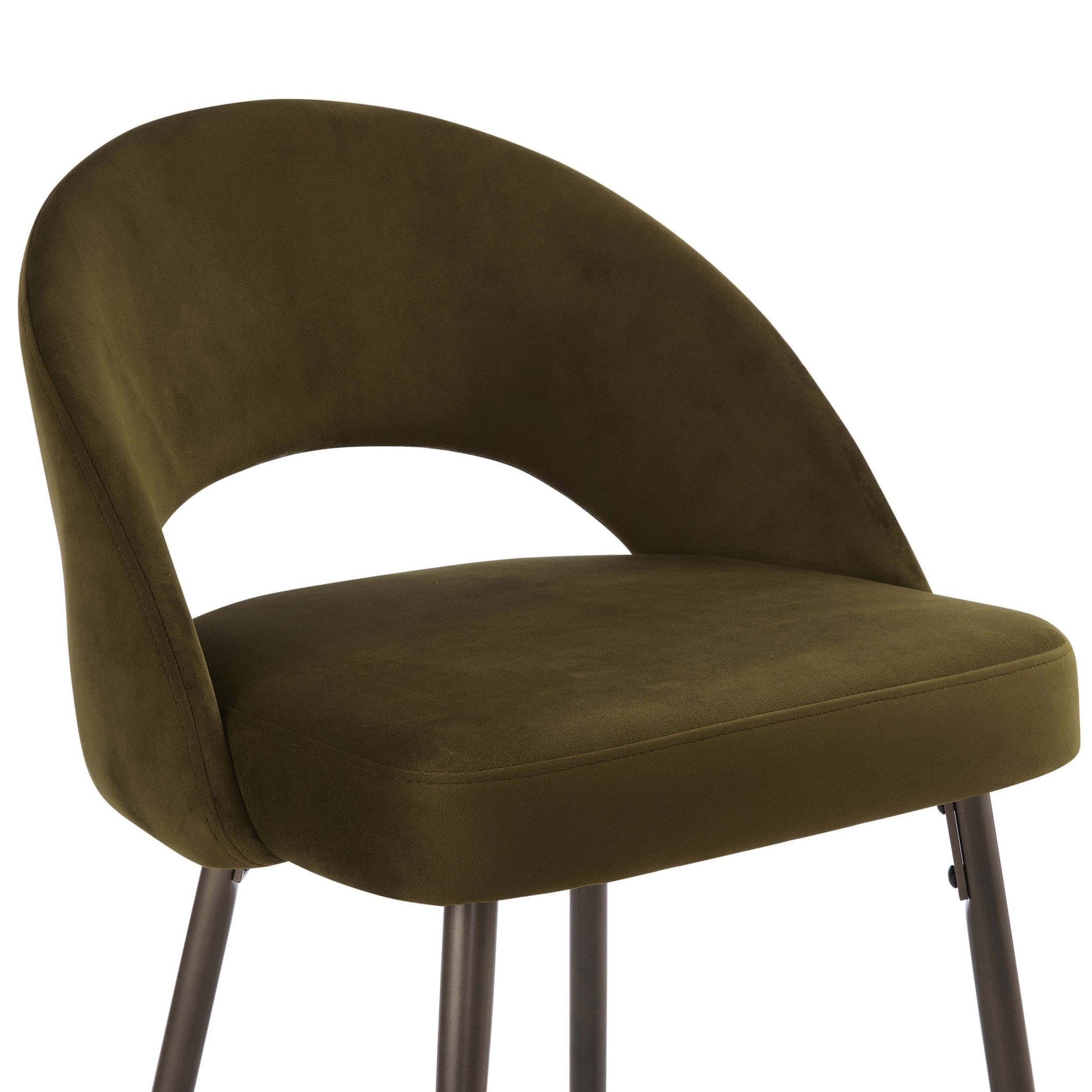 Dusklia - Lola Set of 2 Barstools - Rich Green
