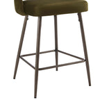 Dusklia - Lola Set of 2 Barstools - Rich Green