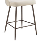 Dusklia - Lola Set of 2 Barstools - Teddy Cream
