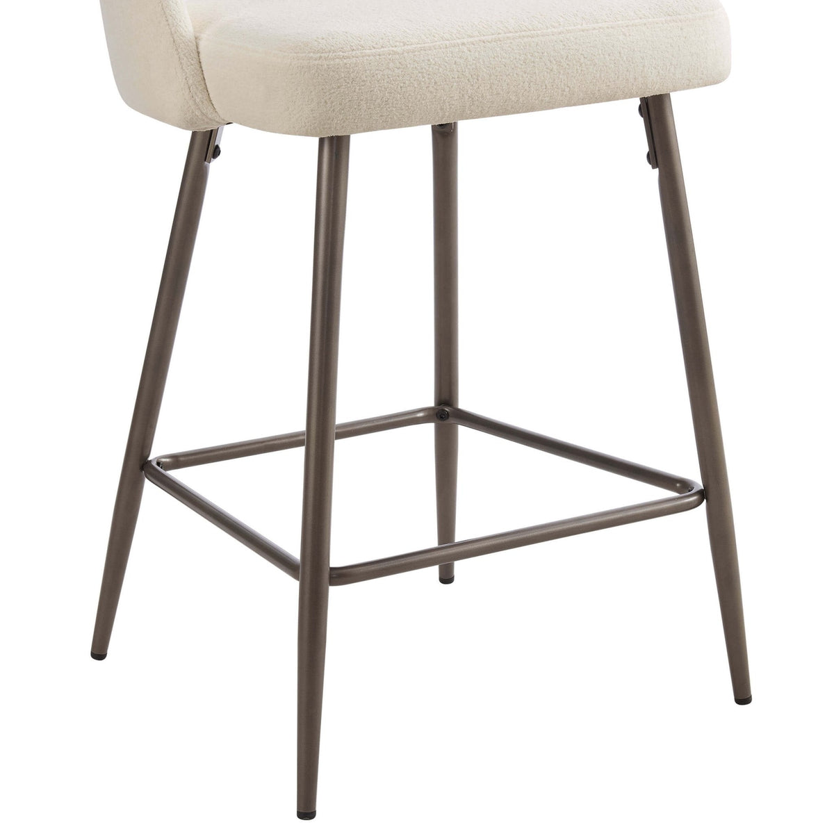 Dusklia - Lola Set of 2 Barstools - Teddy Cream