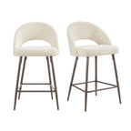 Dusklia - Lola Set of 2 Barstools - Teddy Cream