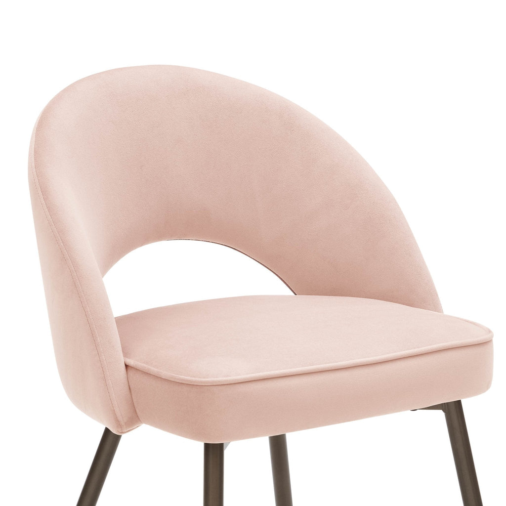 Dusklia - Lola Set of 2 Dining Chairs - Blush