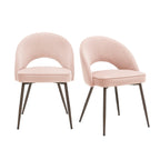Dusklia - Lola Set of 2 Dining Chairs - Blush