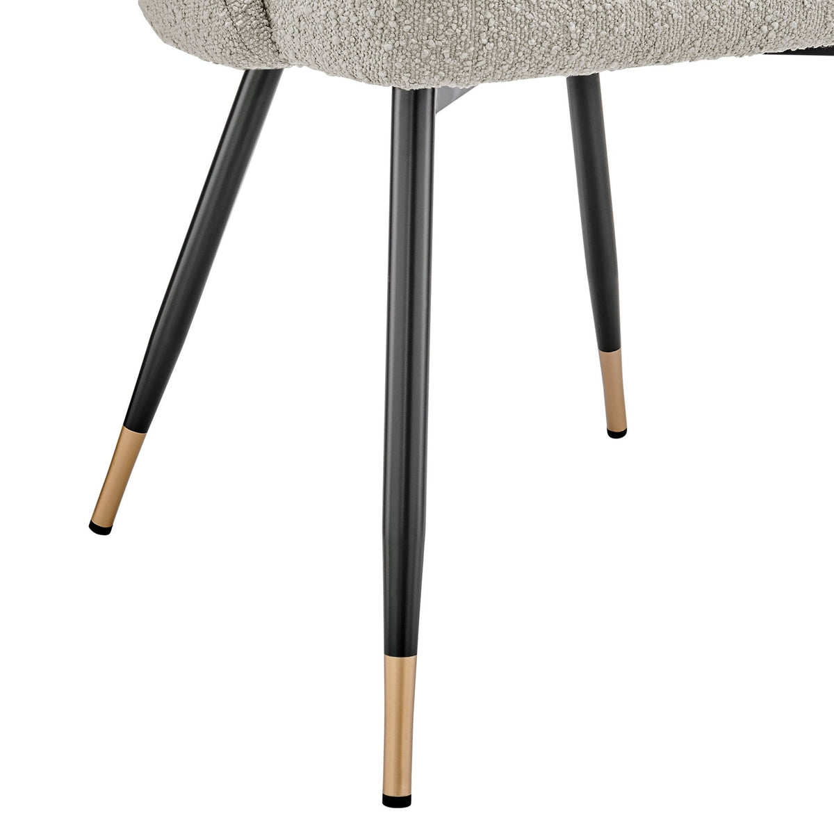 Dusklia - Lola Set of 2 Dining Chairs - Bouclé - Taupe