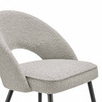 Dusklia - Lola Set of 2 Dining Chairs - Bouclé - Taupe