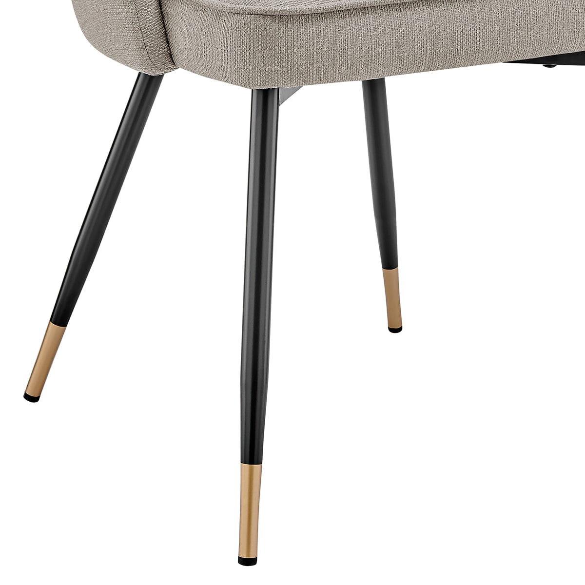 Dusklia - Lola Set of 2 Dining Chairs - Linen Look - Stone Grey