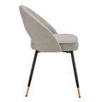 Dusklia - Lola Set of 2 Dining Chairs - Linen Look - Stone Grey