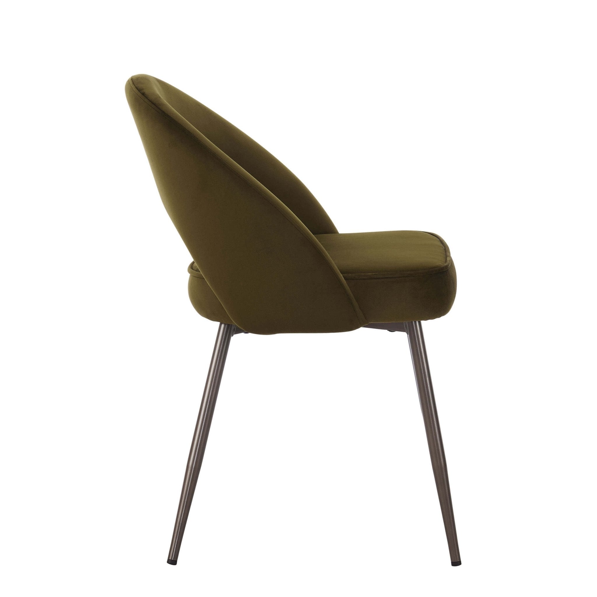 Dusklia - Lola Set of 2 Dining Chairs - Rich Green